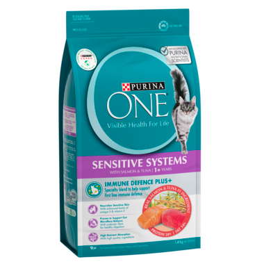 Purina ONE Sensitive Systems Salmon Tuna Dry Cat Food